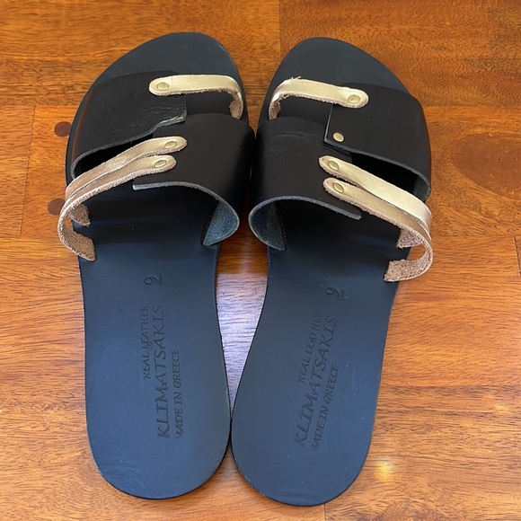 Handmade Greek Slide sandals - Picture 3 of 6